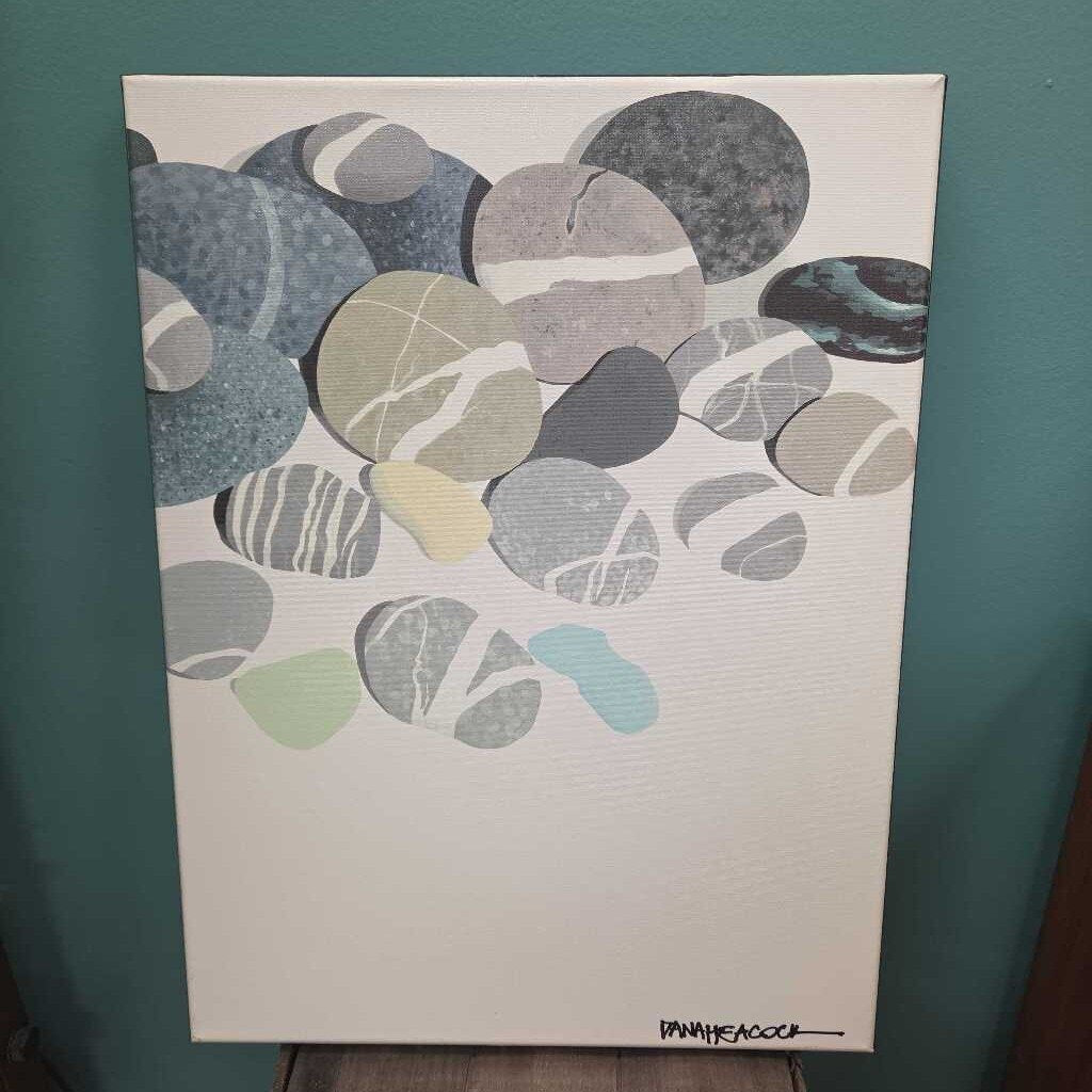 "Lucky Stones" by Diana Heacock - Stretched Canvas on Wood Frame