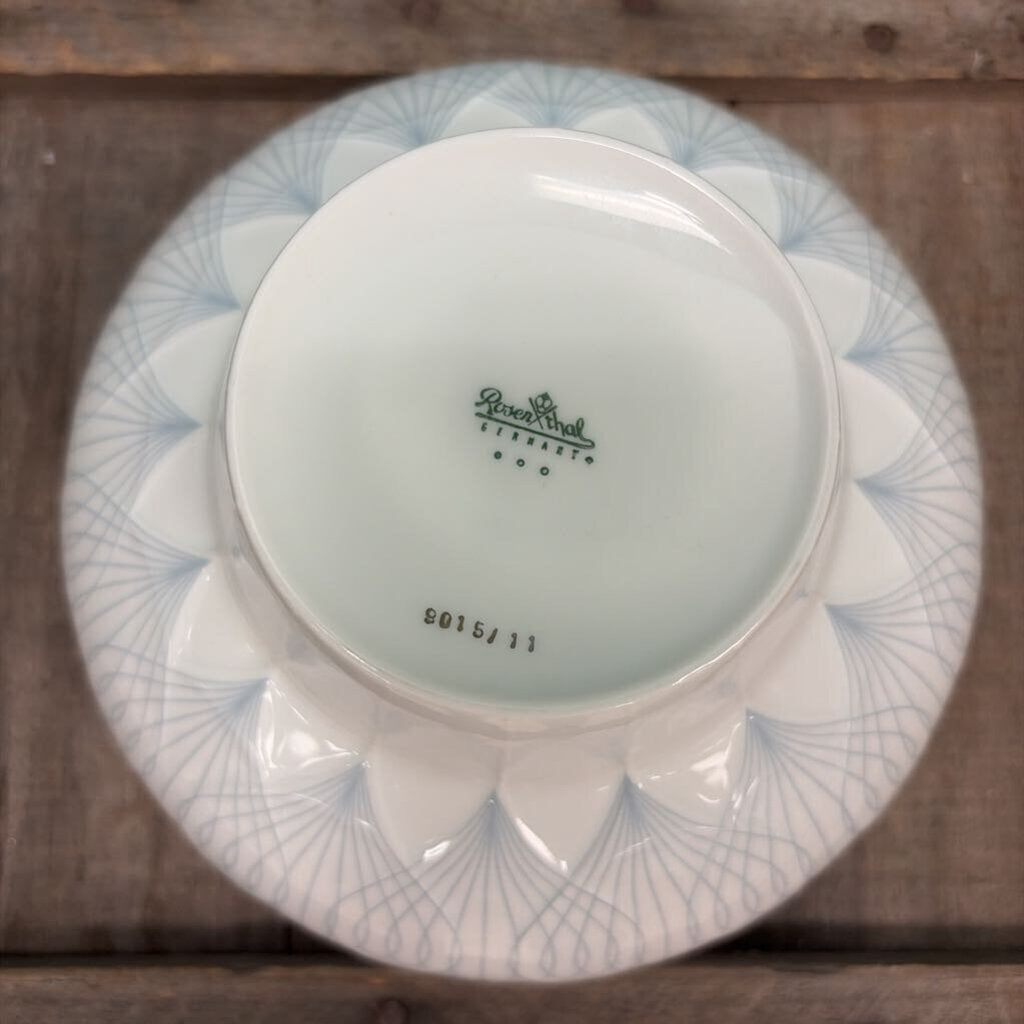 Rosenthal Ballet Round Bowl with Grey Lotus Pattern