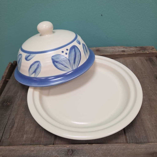 Pfaltzgraff Villa Flora Covered Butter Dish