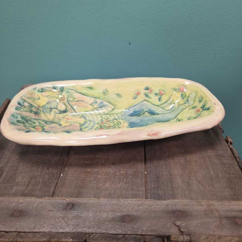 Hand Painted Ceramic Trinket Dish