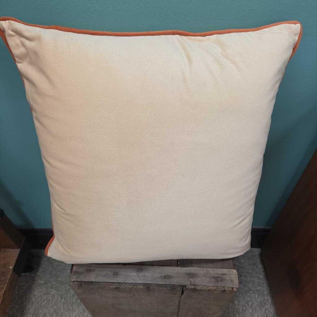Monday Moose Velvet Throw Pillow with Down Fill