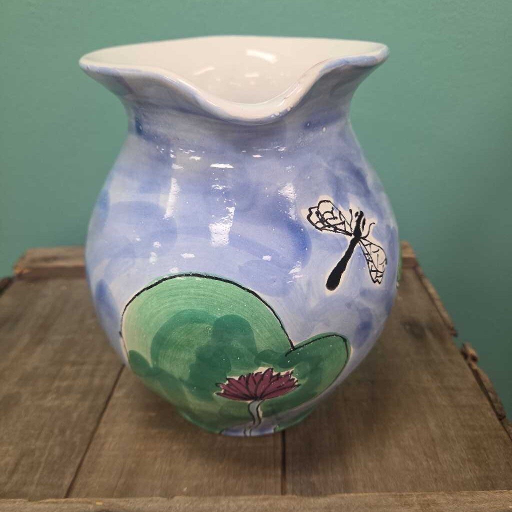 Mesa International Hungarian Hand Painted Pottery Pitcher