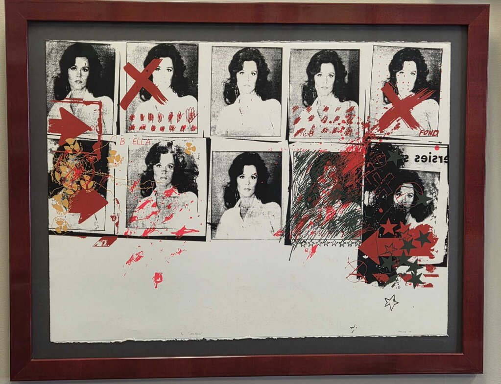 "Jane Fonda" Mixed Media by Jeff Jonczyk, 1979 - Limited Edition, Signed