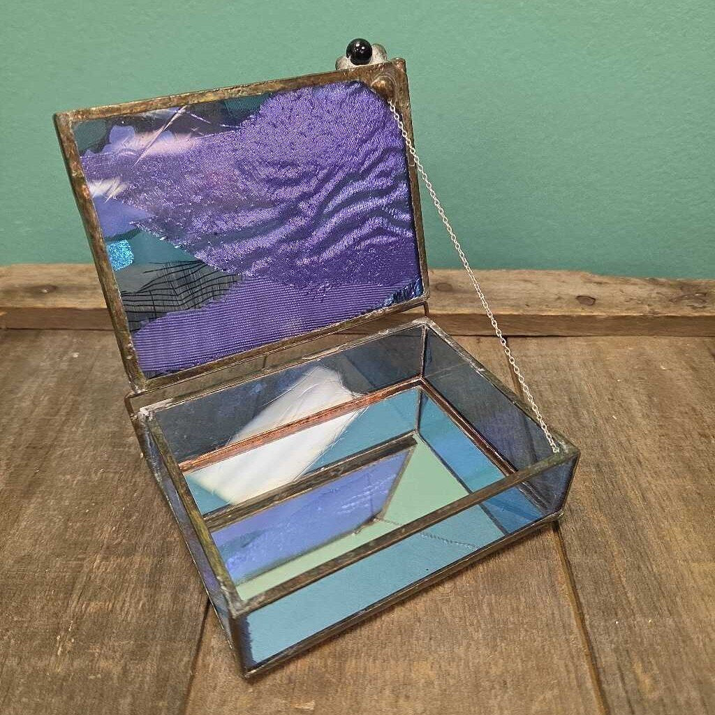 Hand Made Glass Jewelry Box
