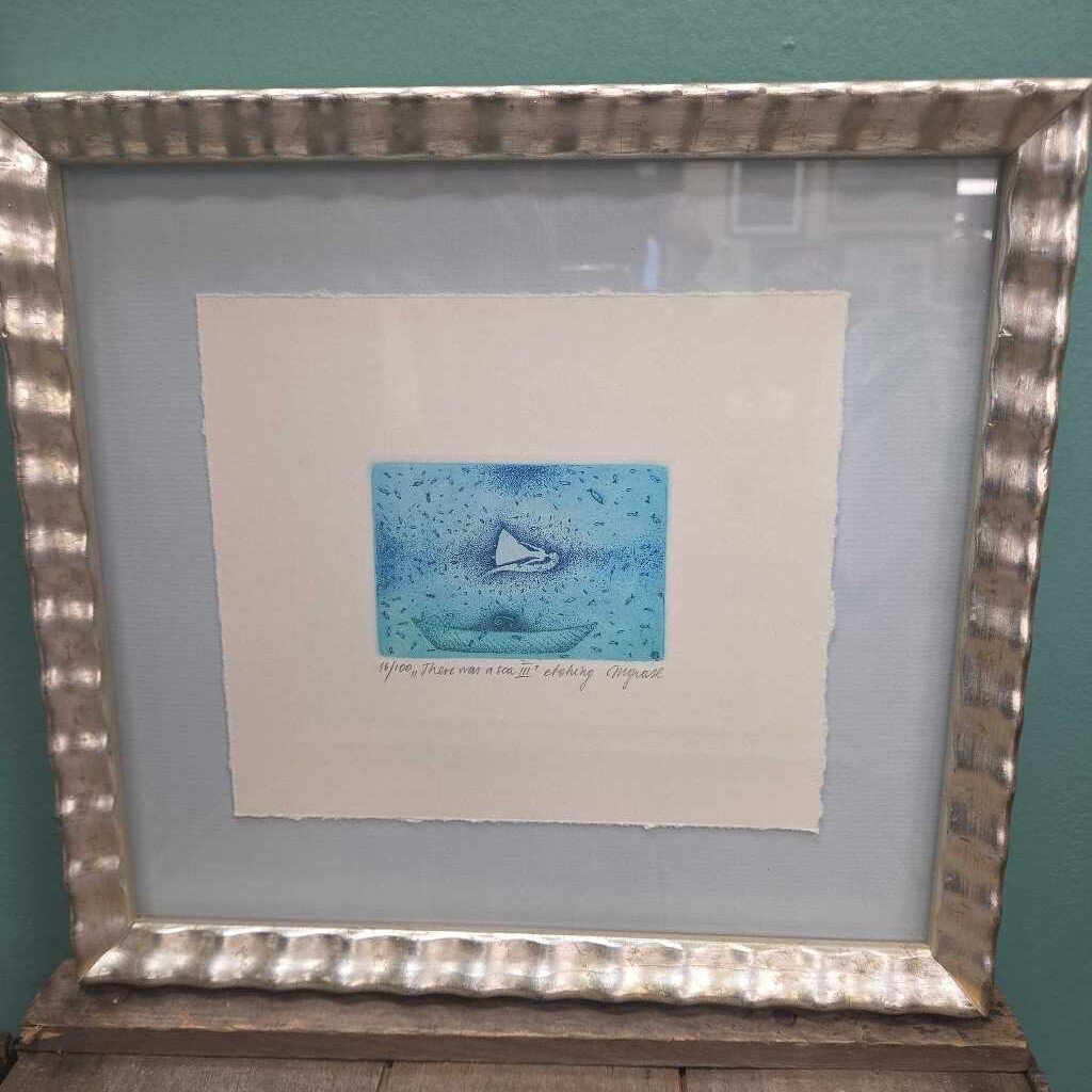 "There Was A Sea III" Etching by M. Grase (16 of 100)