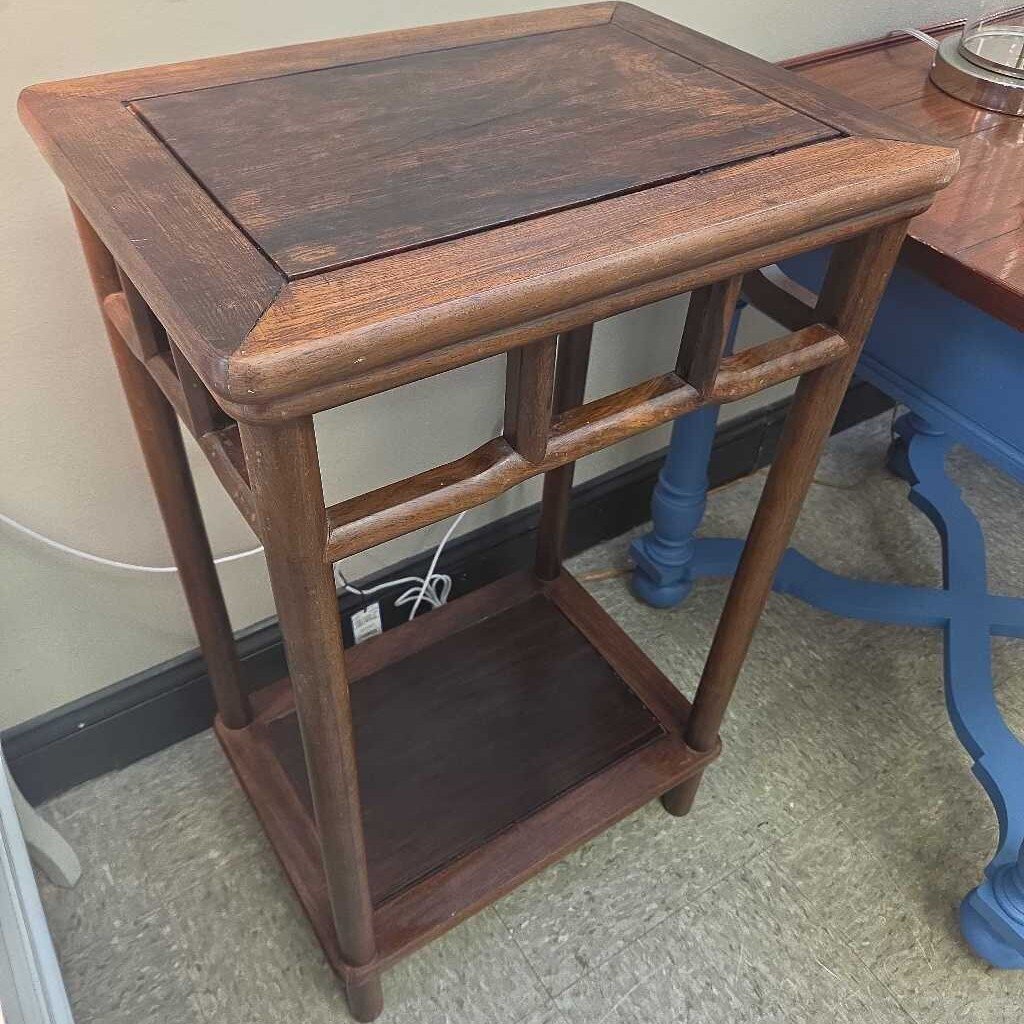 Chinese Ming Style Hardwood Two Tier Accent Table