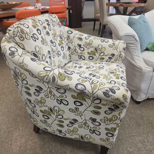 England Inc. Bluenight Daffodil Upholstered Arm Chair