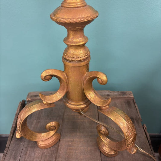Vintage French Empire Style Gilded Brass Table