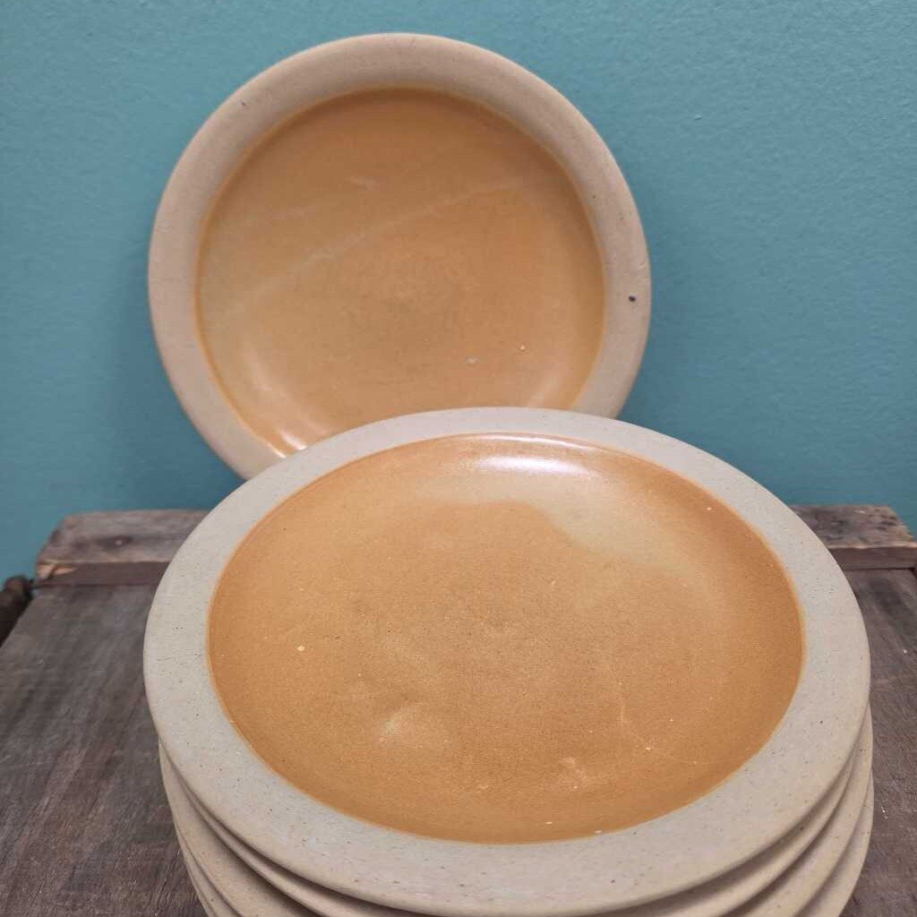 Berkshire Pottery Glazed Stoneware Appetizer Plate - Set of 6
