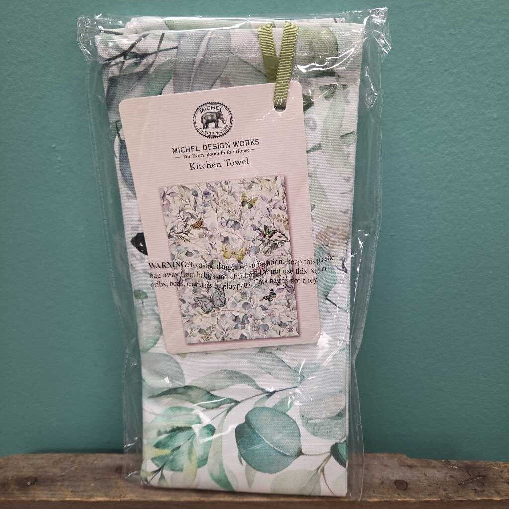 Michel Design Works %100 Cotton Kitchen Towel "Butterfly Fields"