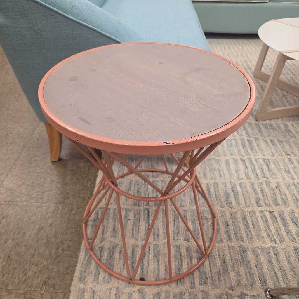 Kirkland's Wood Top Round Side Table (2 Available)