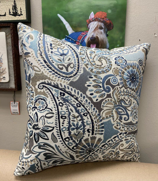 Woven Paisley Accent Pillow