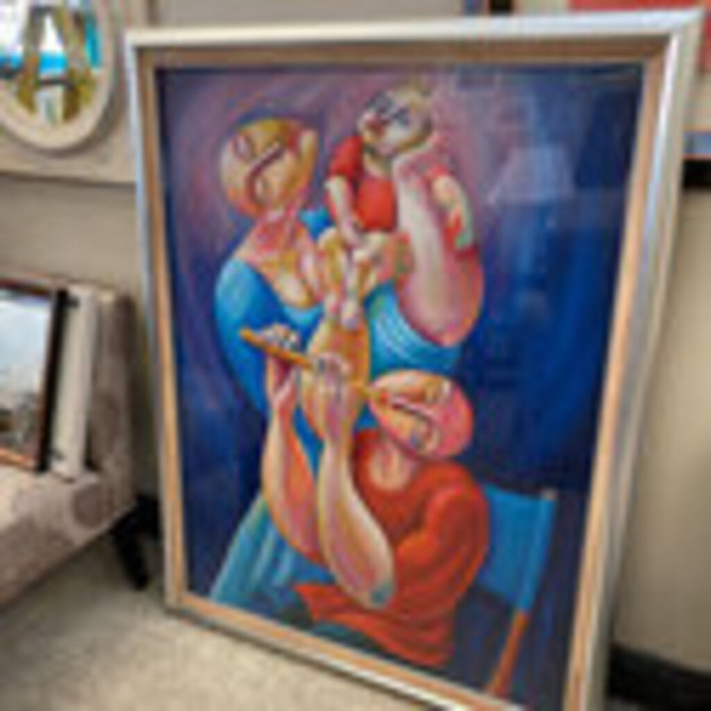Yuroz Adoration With Flute Serigraph