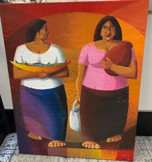 Gilloy - Oil of Colorful Cultural Women