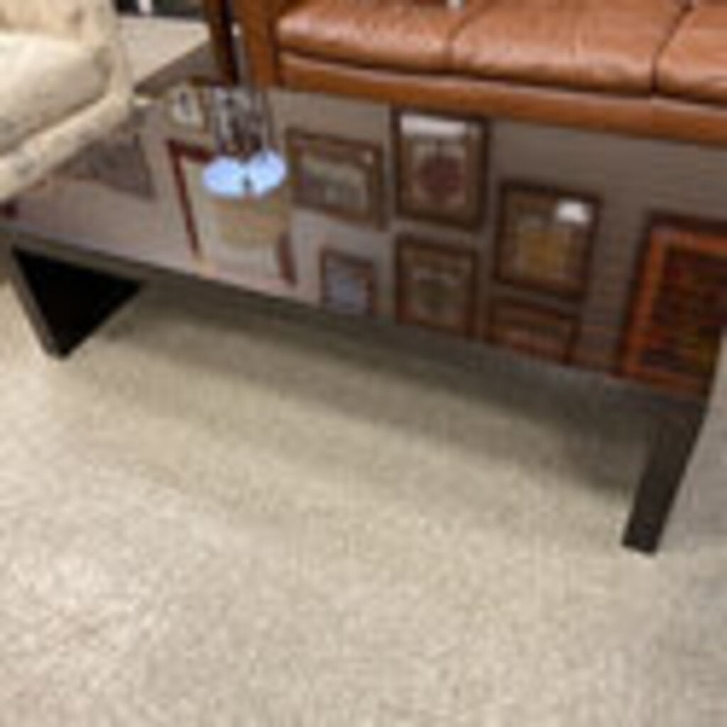Lacquer Finish Waterfall Coffee Table