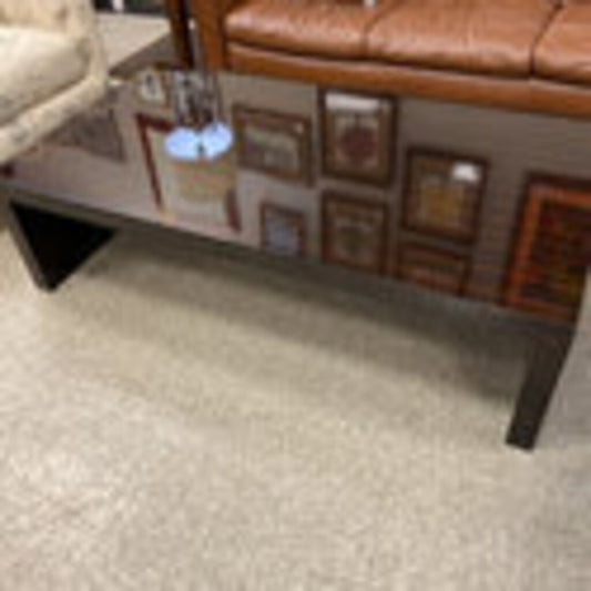 Lacquer Finish Waterfall Coffee Table