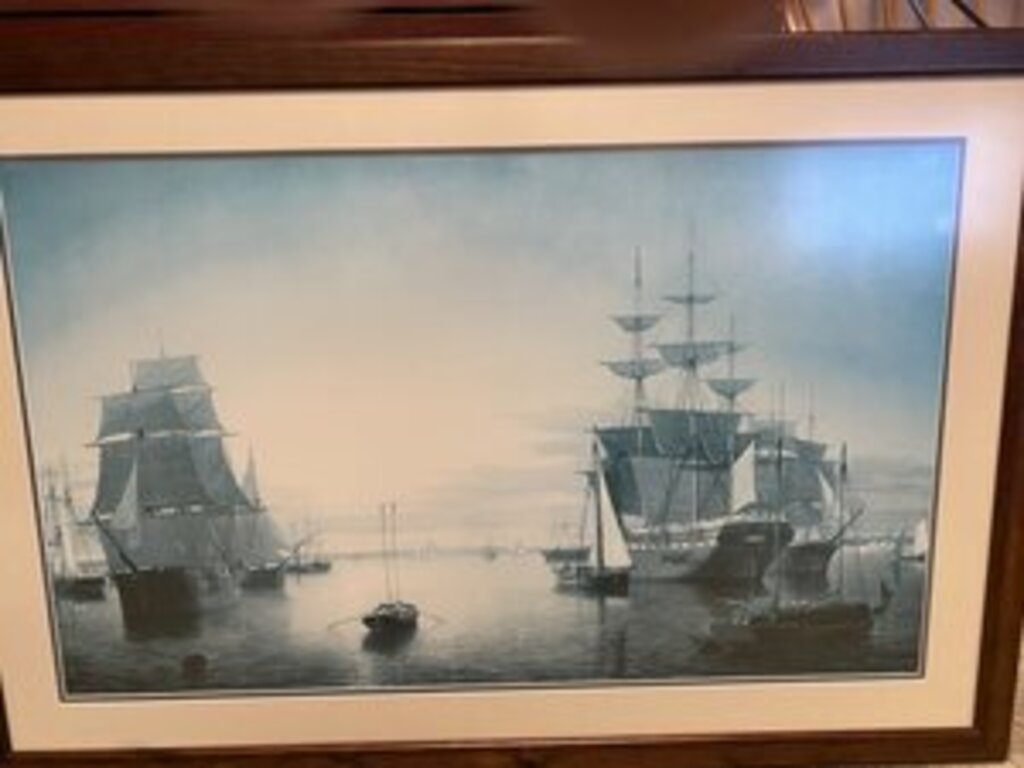 Fitz Hugh Lane "Boston Harbor 1855-58" Print