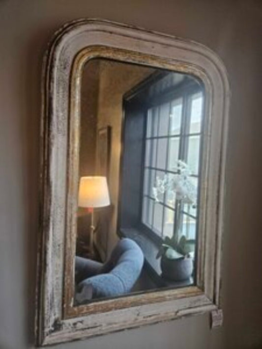 Mid 19th Century French Silver Leaf Louis Philippe Mirror