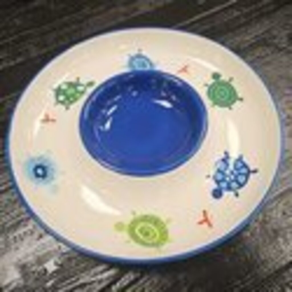 TAG Summer Turtle Chip And Dip Platter