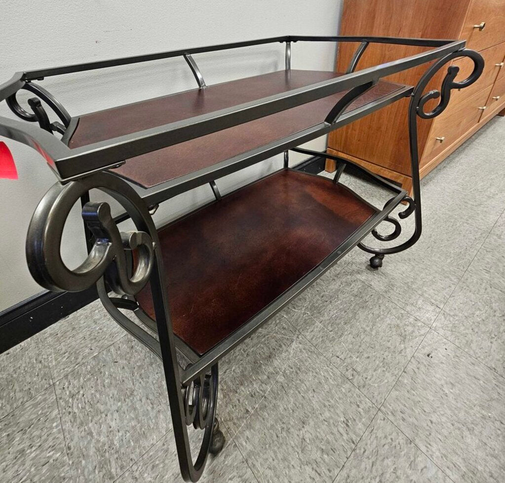 Bombay Avery Serving Cart Metal/Wood