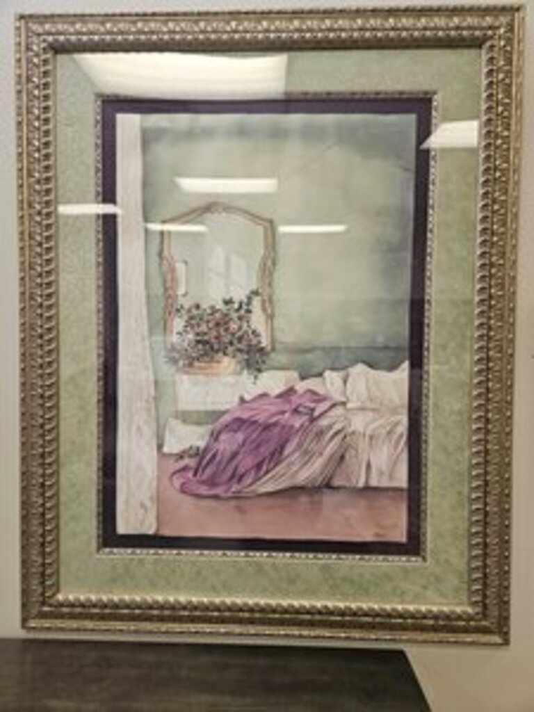 Pomm "Sleeping Beauty" Signed Limited Edition Watercolor Lithograph