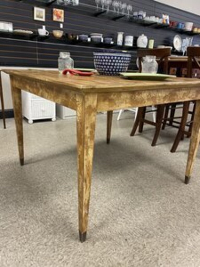 Distressed Wood Dining Table