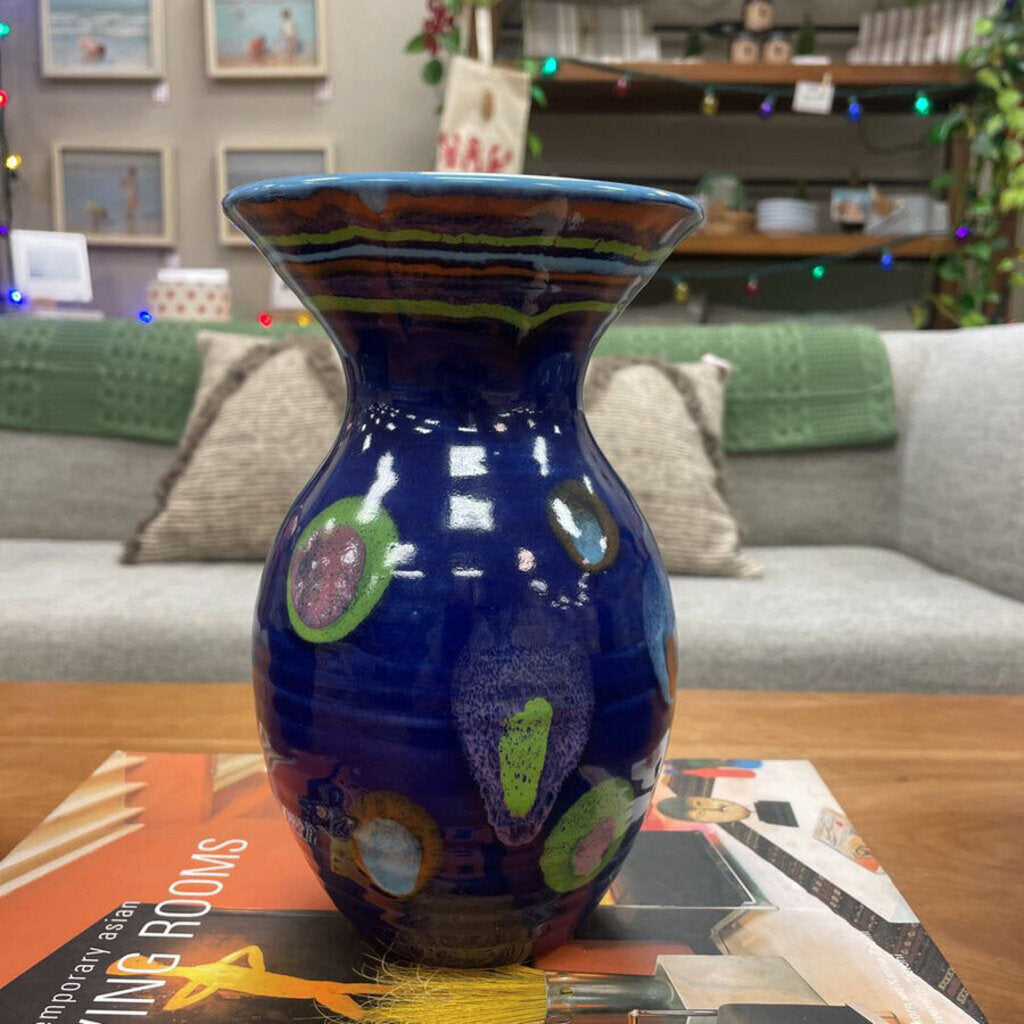 Lasser Ceramics Galaxy Blue Petite Vase