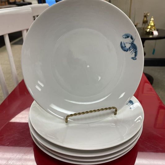 Studio Nova "Lobster Blue" Salad Plate, set of 4+1