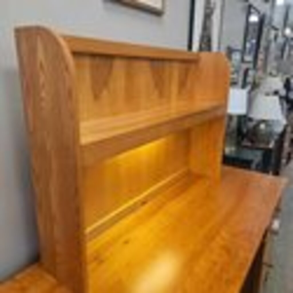 Cherry and Ash Desktop Bookshelf with Light