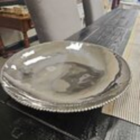 Michael Aram Molten Stainless Steel Bowl, Signed