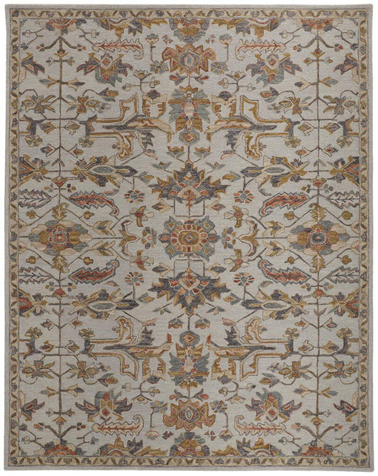 FALLON 100% Wool Rug Made in India (Anti-slip mat included)
