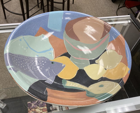 Abstract Pottery Decor Bowl