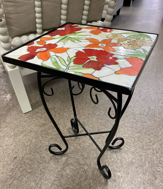 Stained Glass/Metal Table
