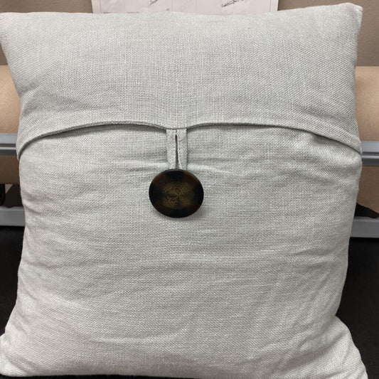 Pottery Barn Linen 1 Button Pillow