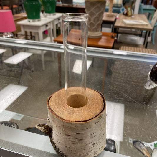 Test Tube Vase in Birch