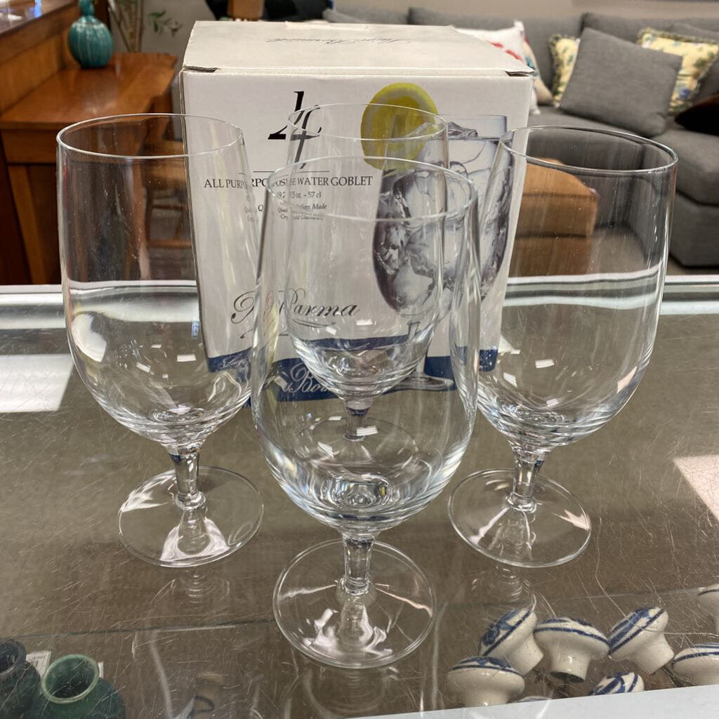 4x Luigi Bormioli Parma Goblets