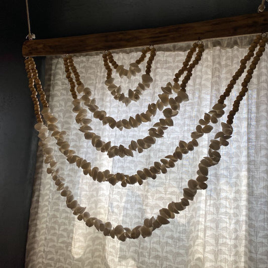 Shell & Bead Swag Wall Hanging