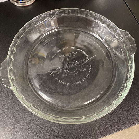 Pyrex 75th Anniversary Glass Pie Dish