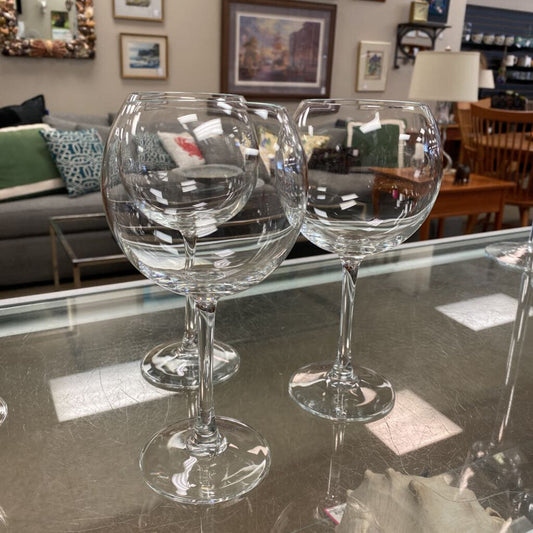 3x Red Wine Glasses