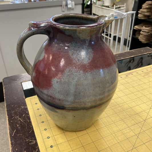 Glazed Stoneware Pitcher