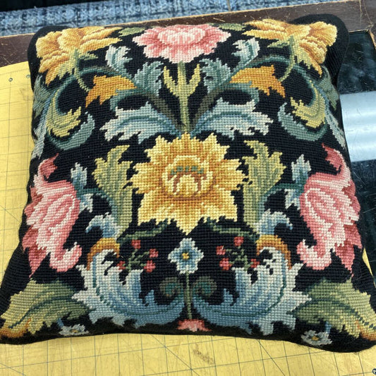 Imperial Elegance Needlepoint Pillow