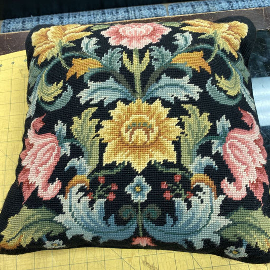 Imperial Elegance Needlepoint Pillow