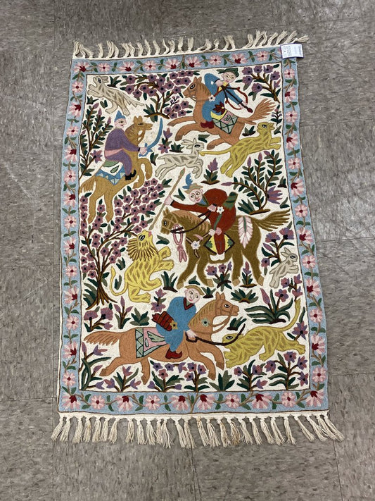 Wool Hand Hooked Rug from India