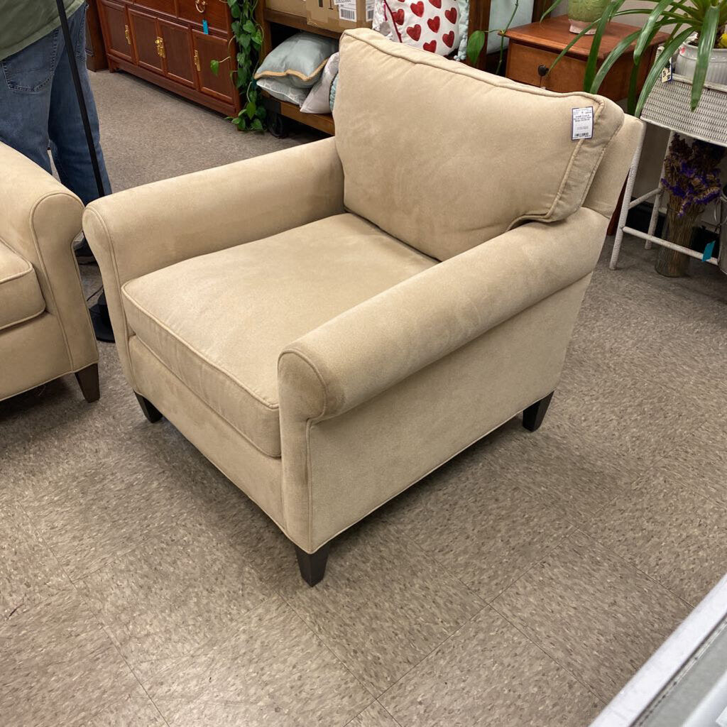 Crate & Barrel Velour Chair