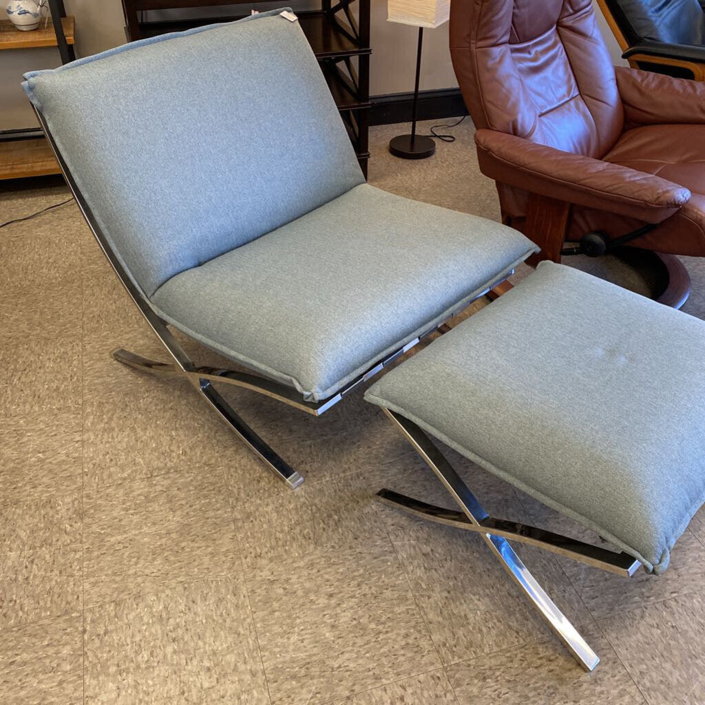 MCM Reproduction Chair & Ottoman