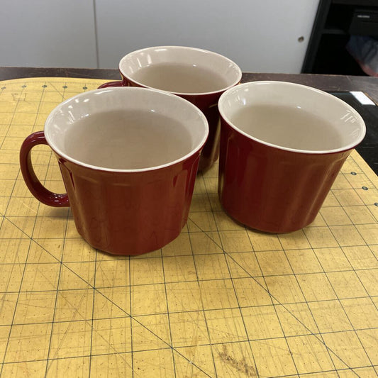 3x Good Cook Soup Mugs