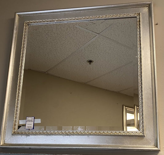 Wood Framed Beveled Mirror