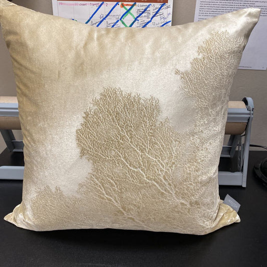 Aviva Stanoff Silk Velvet Sea Fan Pillow