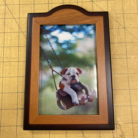 Two-Toned Wood Desk Frame