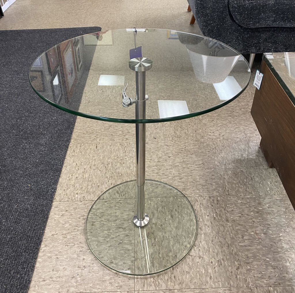 Glass Telescoping Martini Table